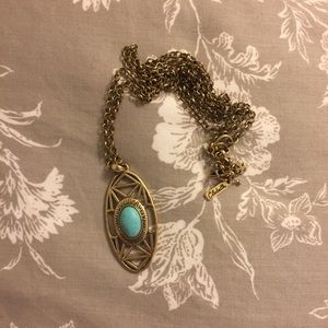 NWOT Lucky Brand Turquoise Statement Necklace